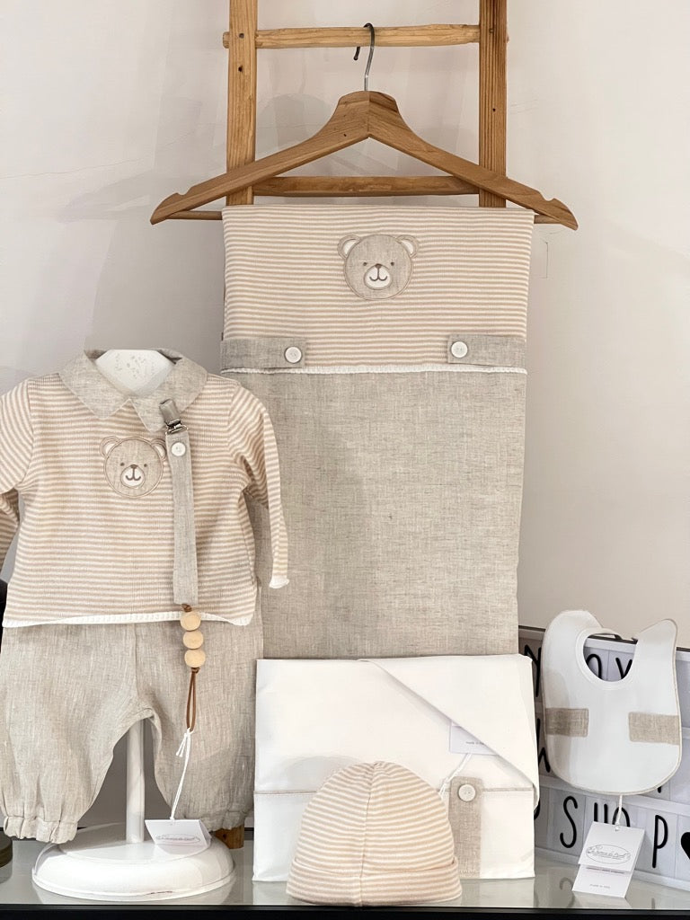 Set Neonato cotone Sartoria dei piccoli SET005S