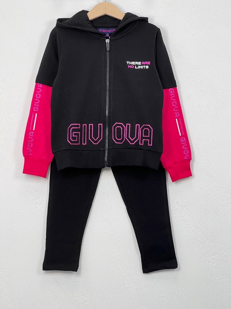 Tuta bambine e ragazze felpate Givova 7461T0085