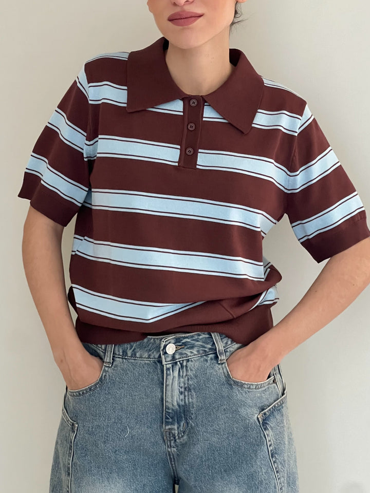 Polo Righe 2.0 - Maglia Donna
