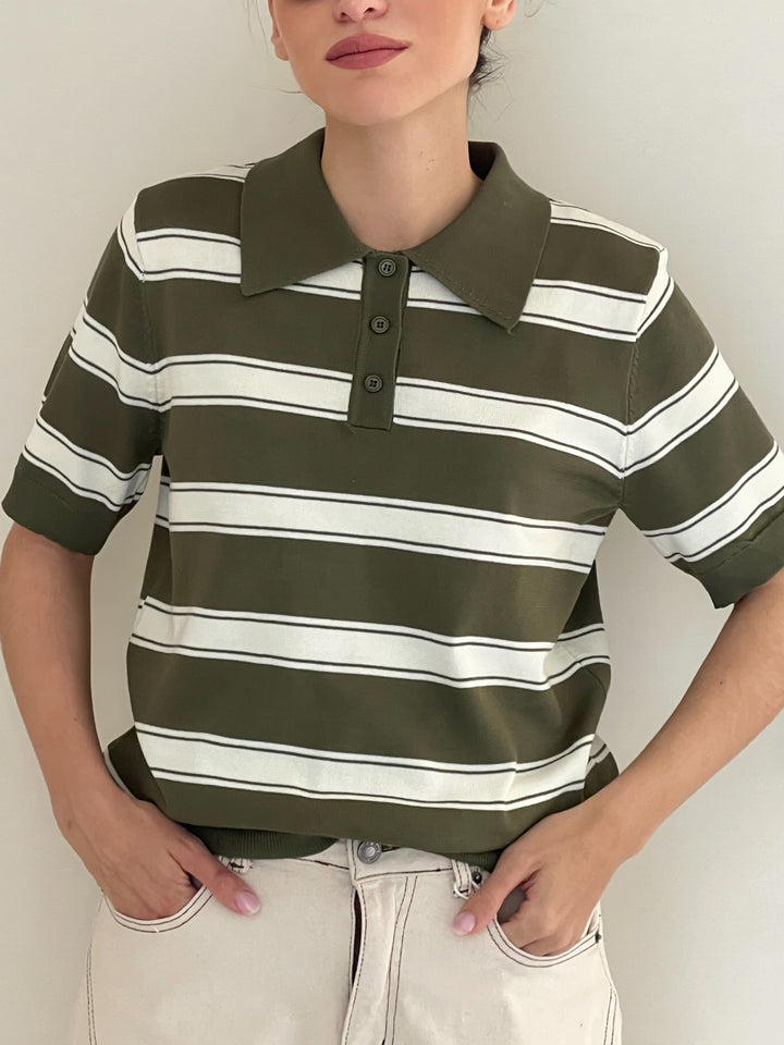 Polo Righe 2.0 - Maglia Donna
