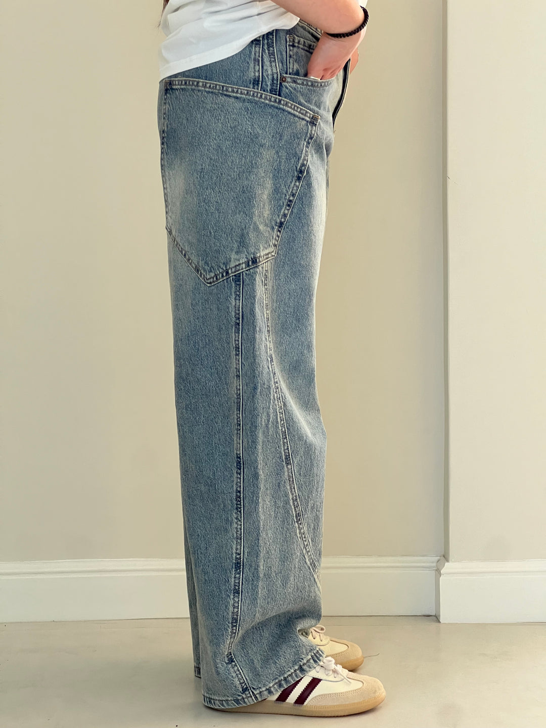 Jeans Ballon Tasche - Jeans Donna