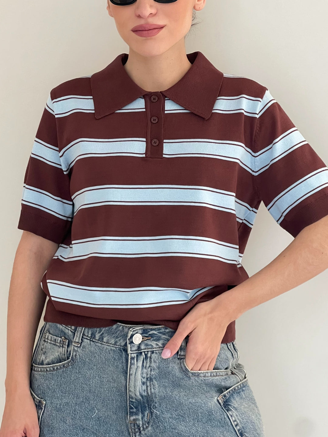 Polo Righe 2.0 - Maglia Donna