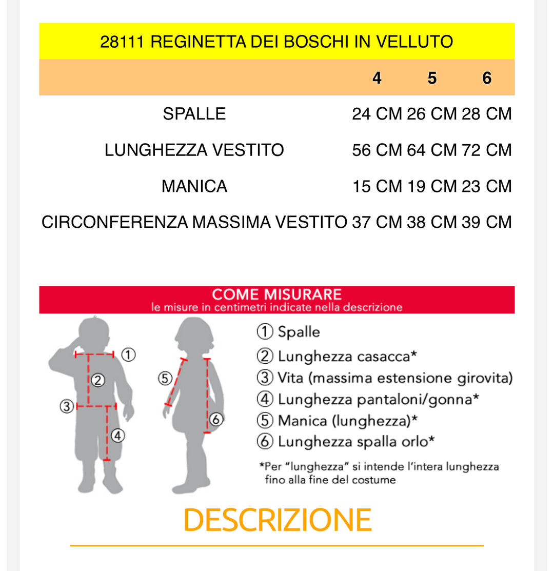 REGINETTA DEI BOSCHI IN VELLUTO