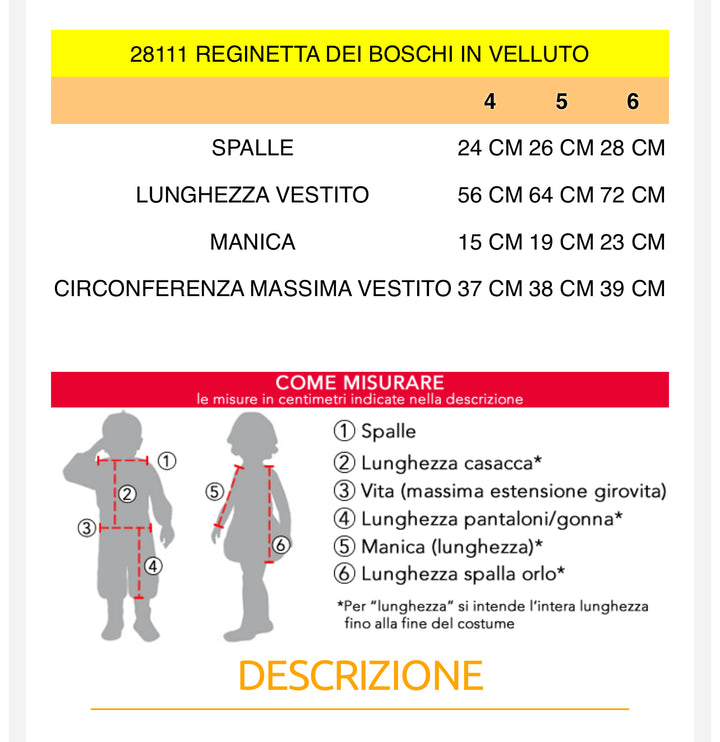REGINETTA DEI BOSCHI IN VELLUTO