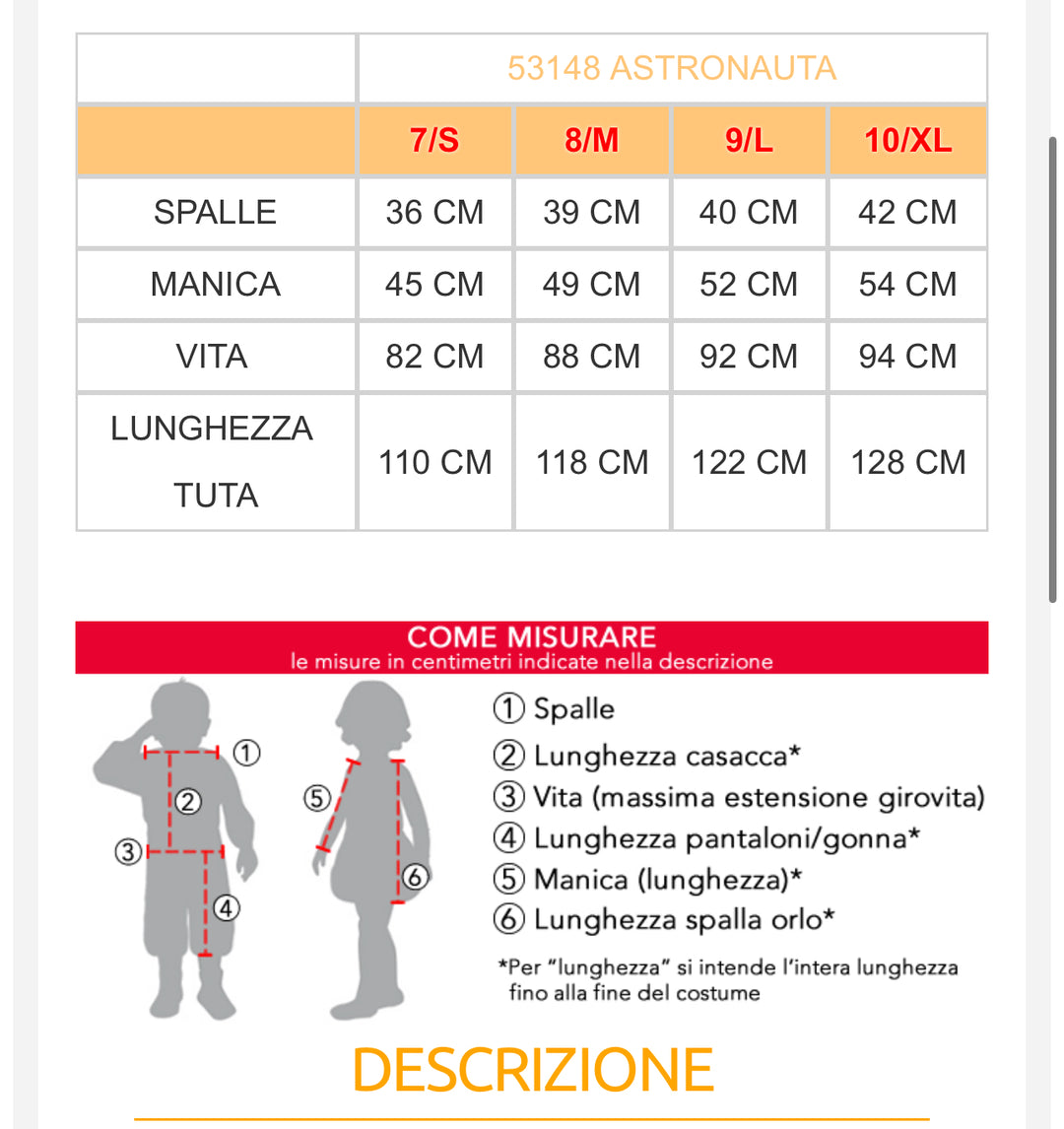 costume carnevale Bambino 53147