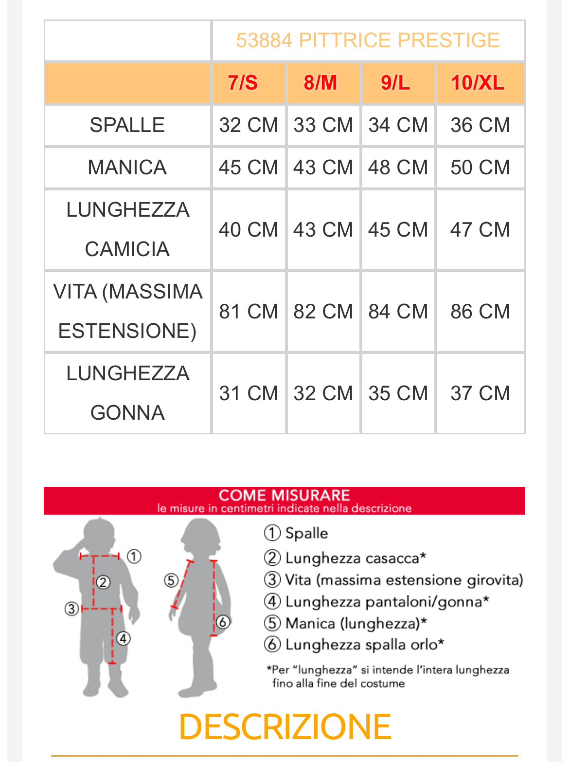 Costume carnevale bambina  53883