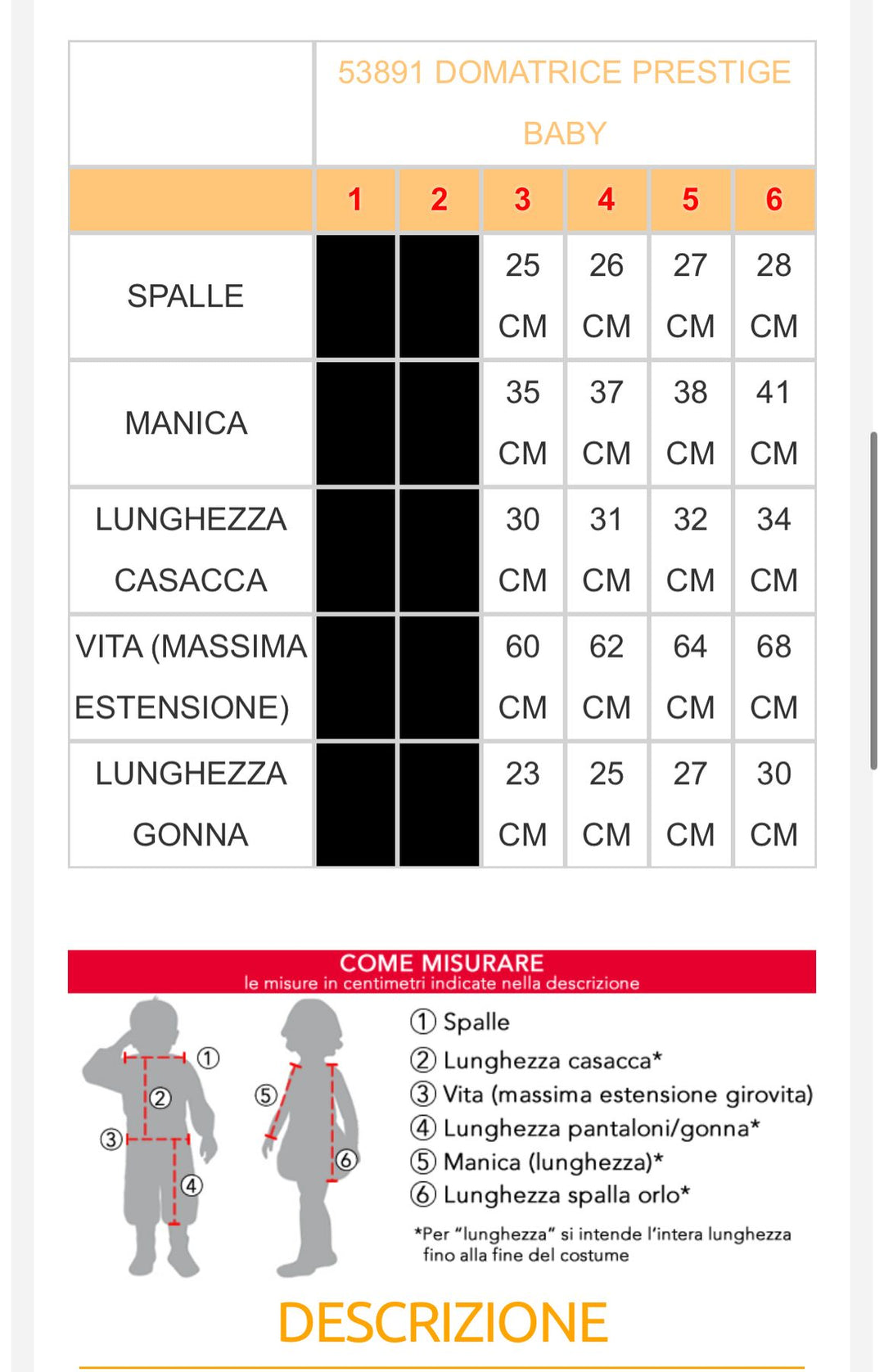 Costume carnevale bambina  53891