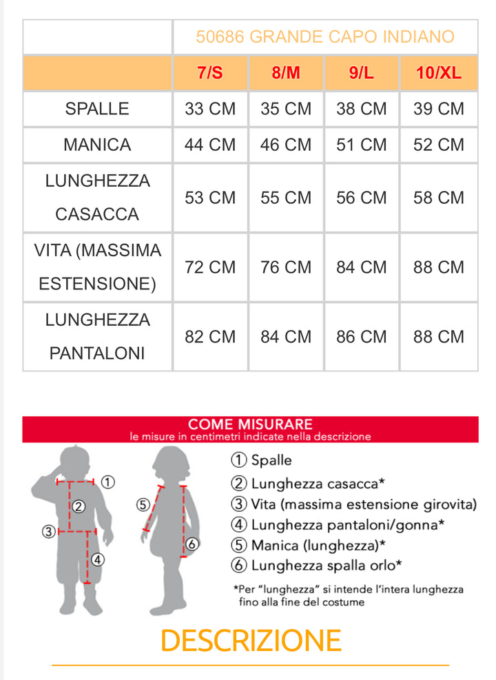 costume carnevale Bambino  50794