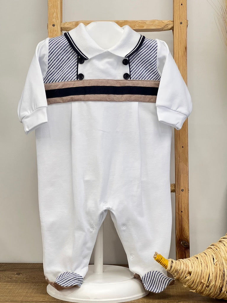 Tutina Neonato cotone Sartoria dei piccoli LTB302