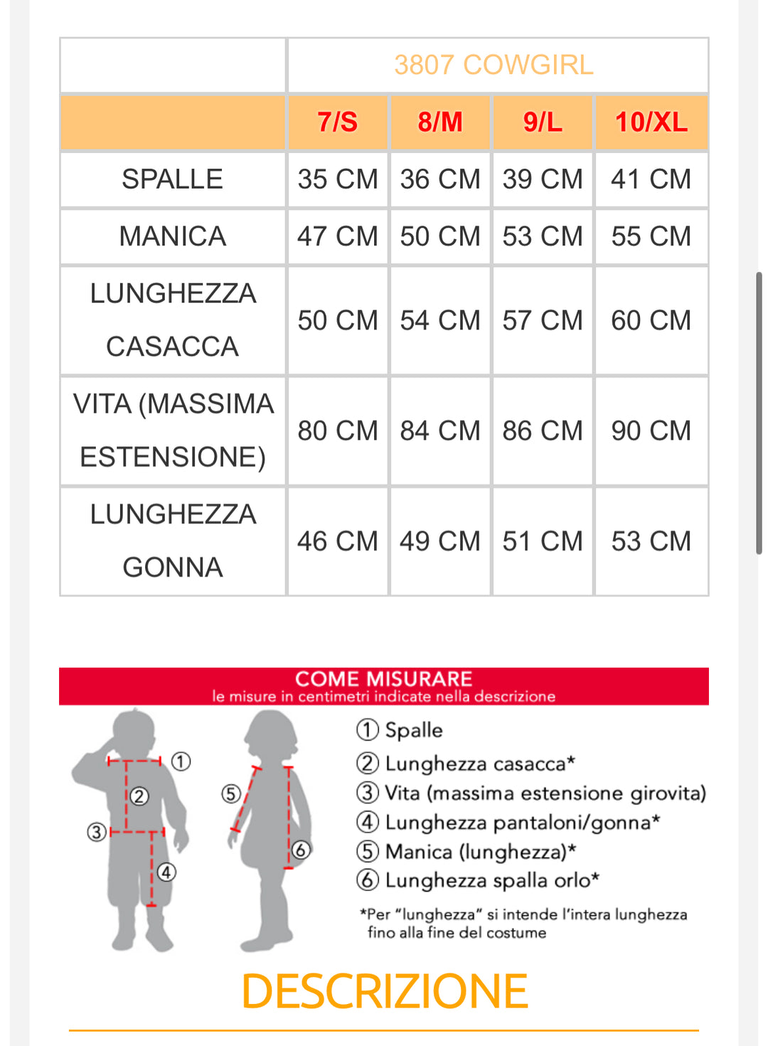 Costume carnevale bambina  3806