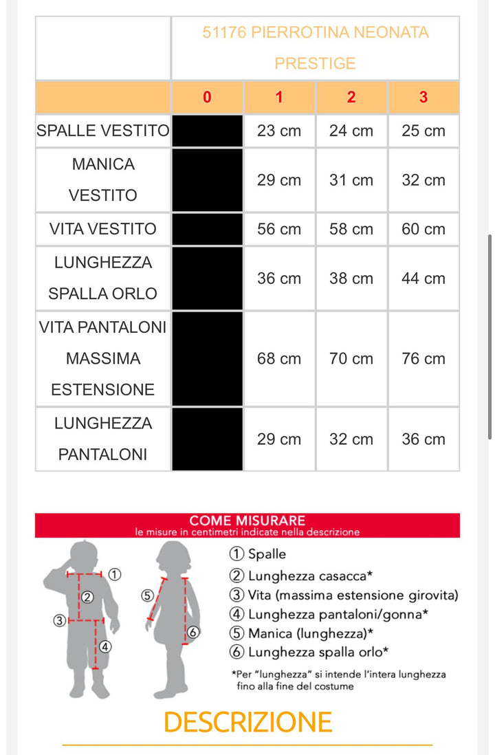 Costume carnevale bambina  51176
