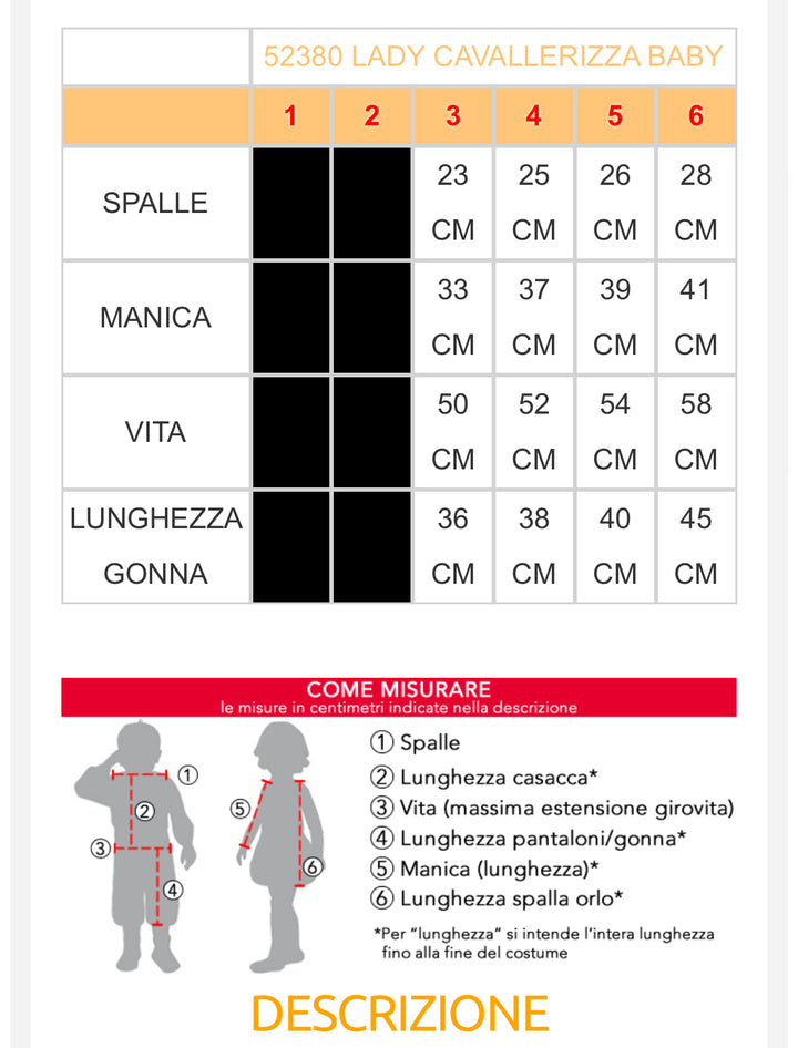 Costume carnevale bambina  52380