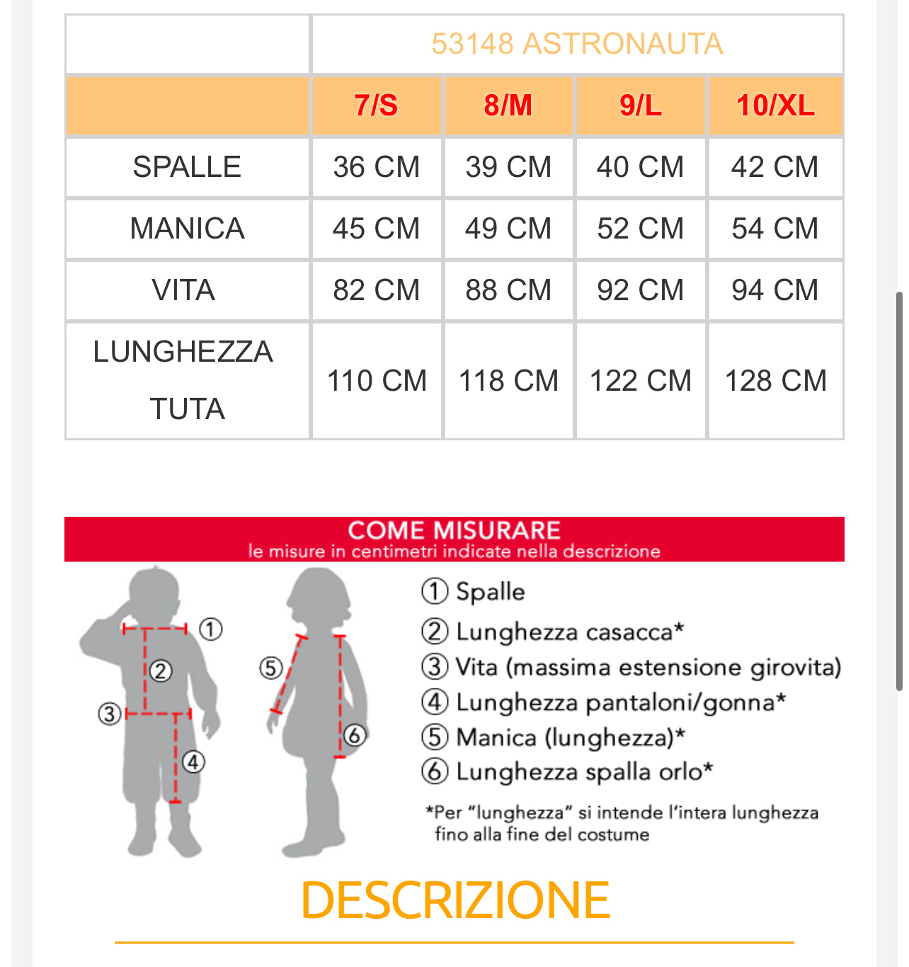 costume carnevale Bambino  53147