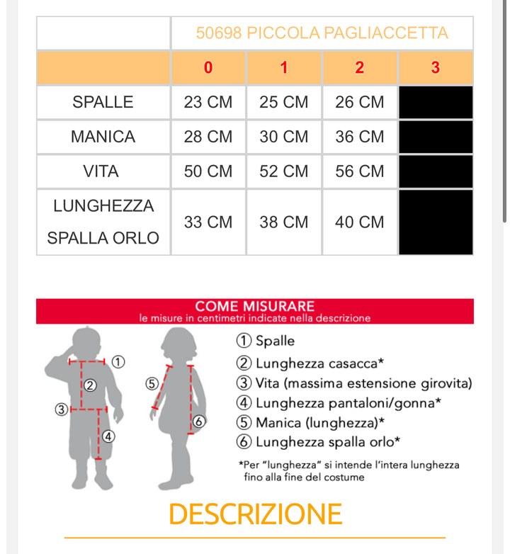 PICCOLA PAGLIACCETTA