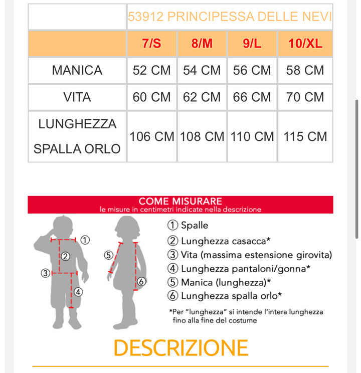 PRINCIPESSA DELLE NEVI
