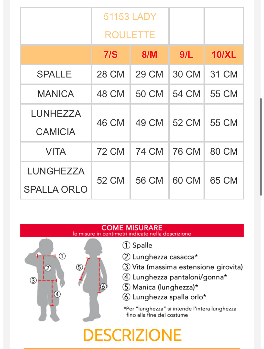 Costume carnevale bambina  51152