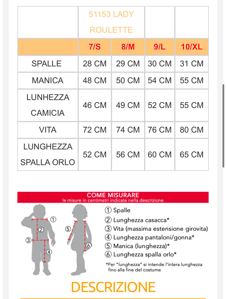 Costume carnevale bambina  51152