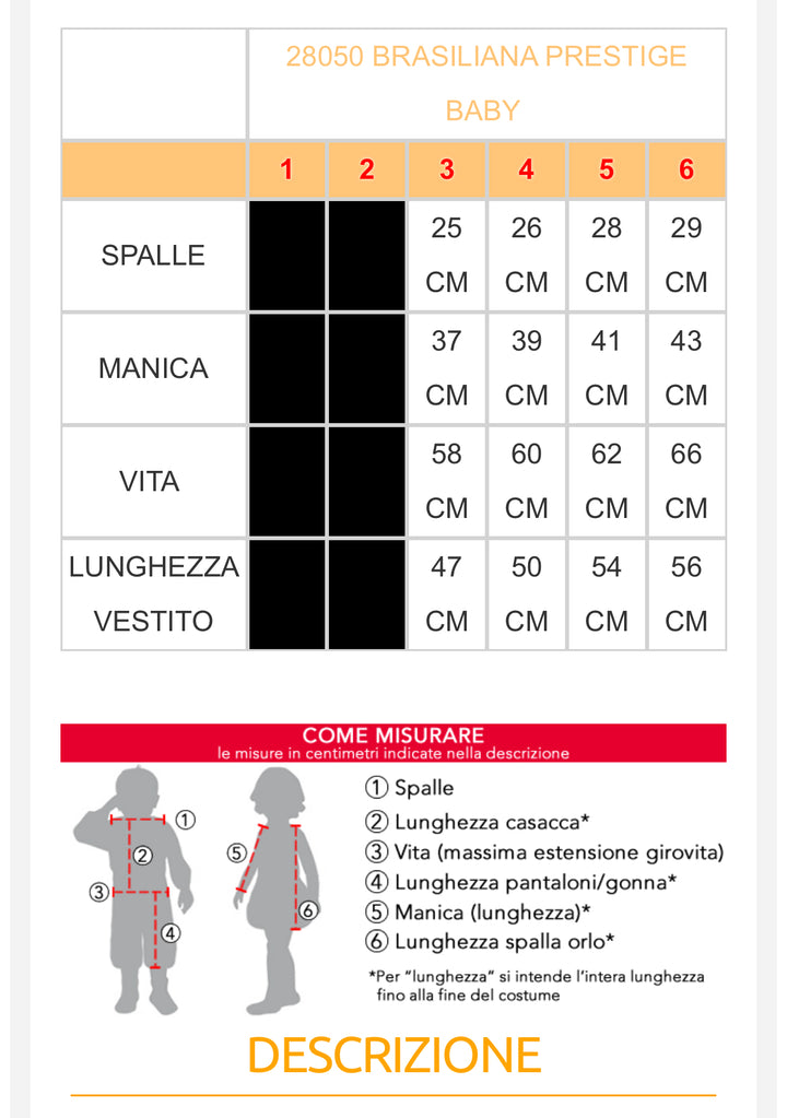 Costume carnevale bambina  28050