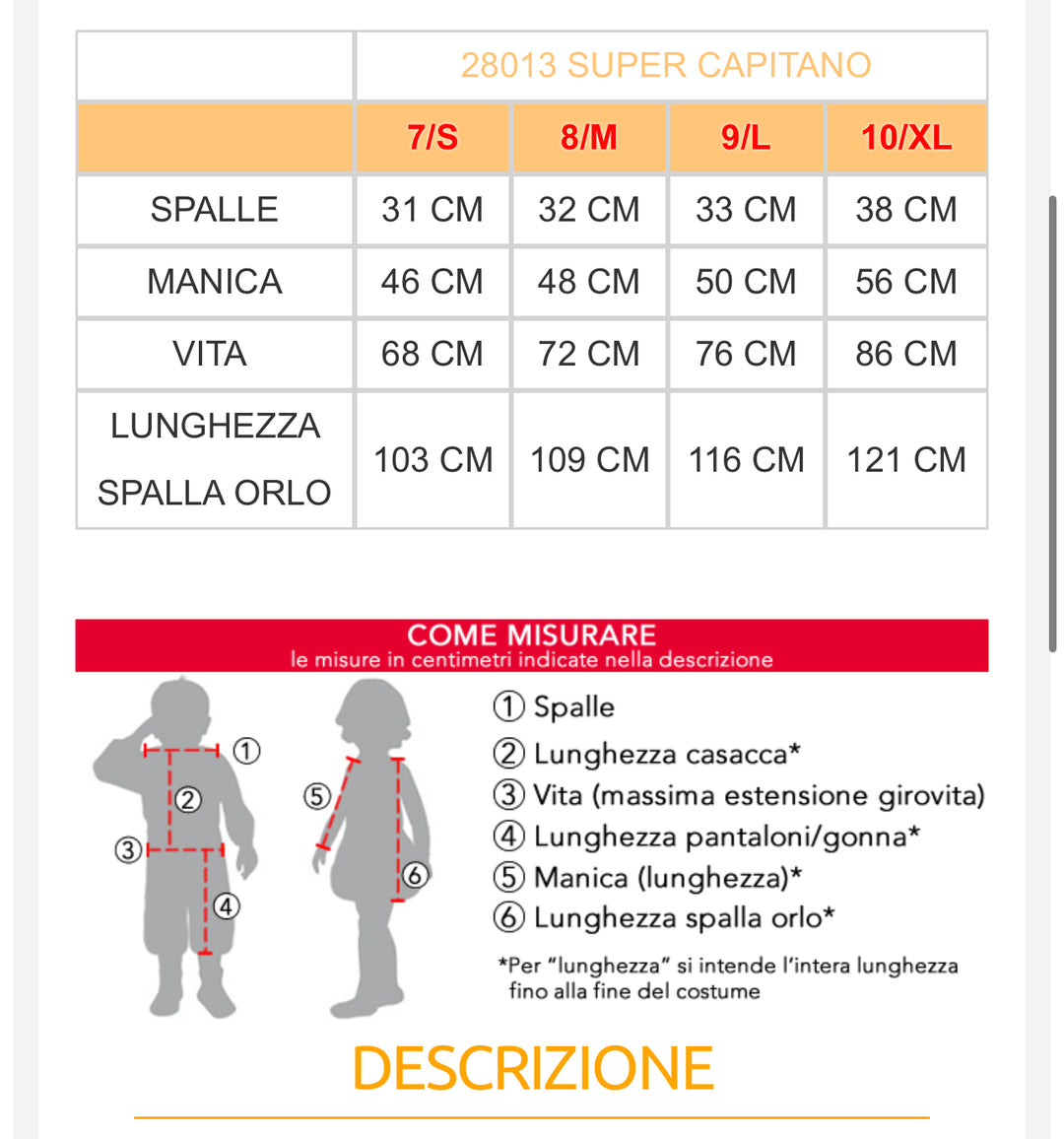 costume carnevale Bambino  28012