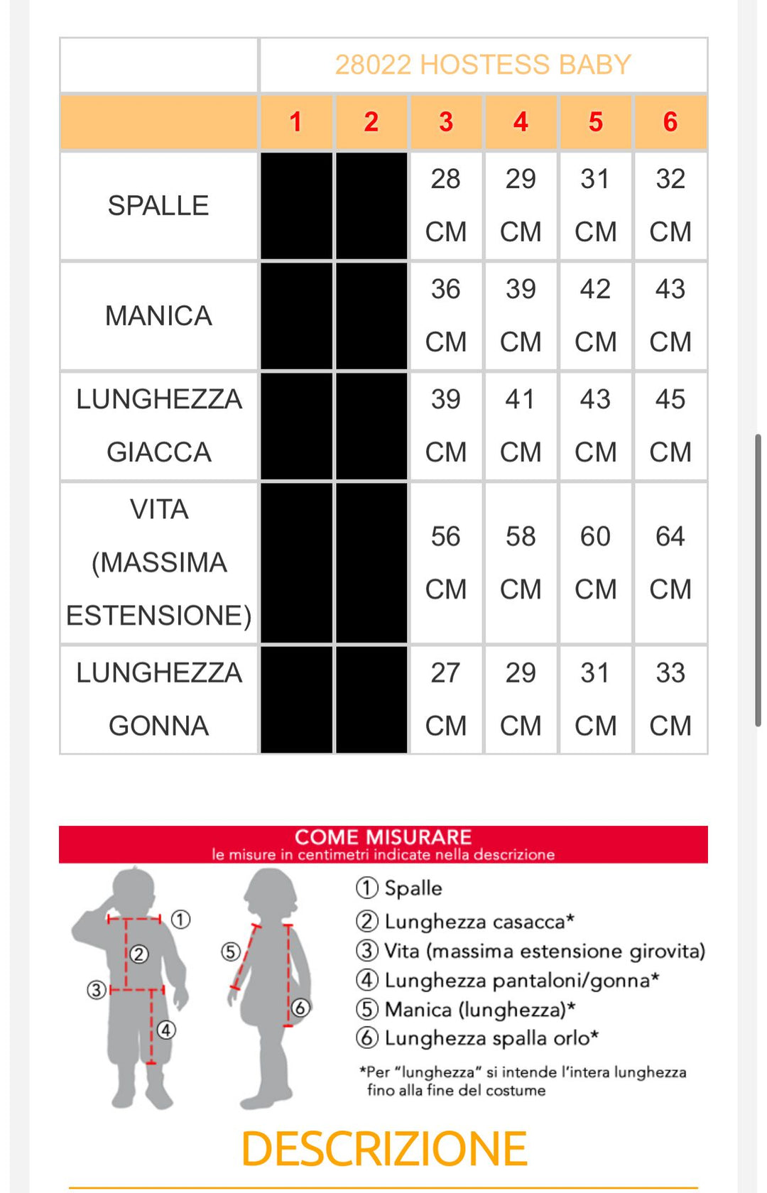 Costume carnevale bambina  28022