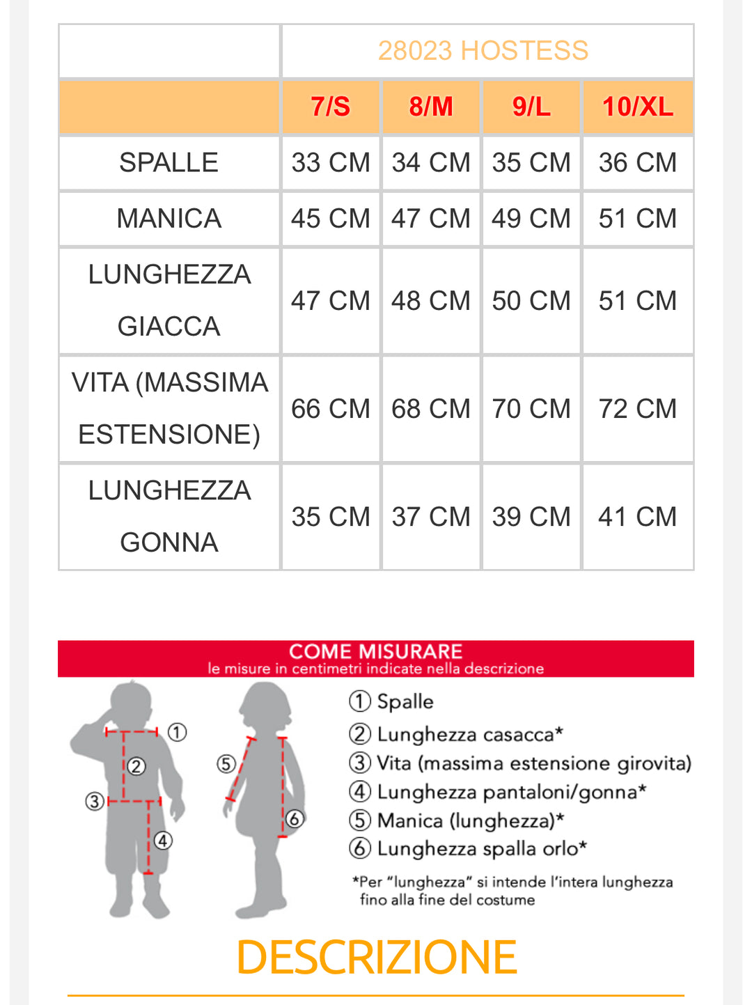 Costume carnevale bambina  28022